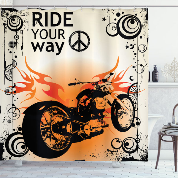 East Urban Home Manly Shower Curtain with Hooks Included Wayfair